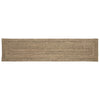 Vidaxx tapis rectangulaire naturel et noir 60 x 250 cm jute