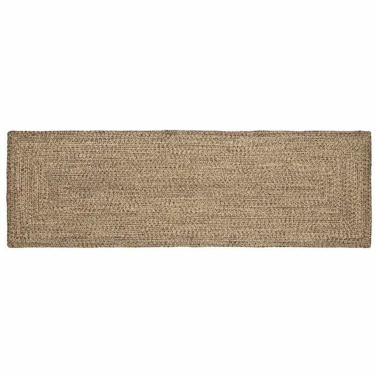 Vidaxx tapis rectangulaire naturel et noir 80 x 250 cm jute