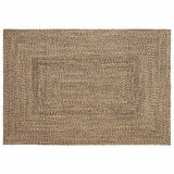 Vidaxx tapis rectangulaire naturel et noir 120 x 170 cm jute - afbeelding 1