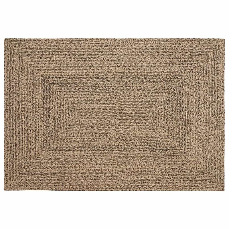 Vidaxx tapis rectangulaire naturel et noir 120 x 170 cm jute