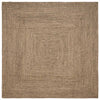Vidaxx tapis carré naturel et noir 240 x 240 cm jute