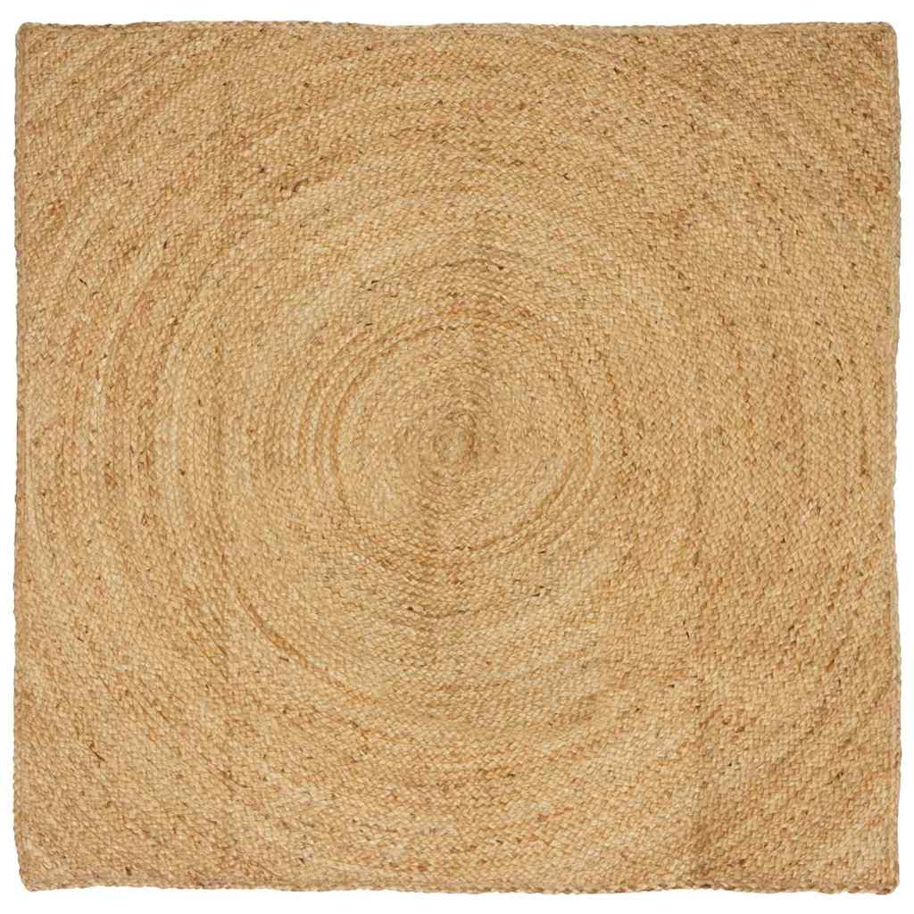 Vidaxx tapis carré marron 120 x 120 cm jute