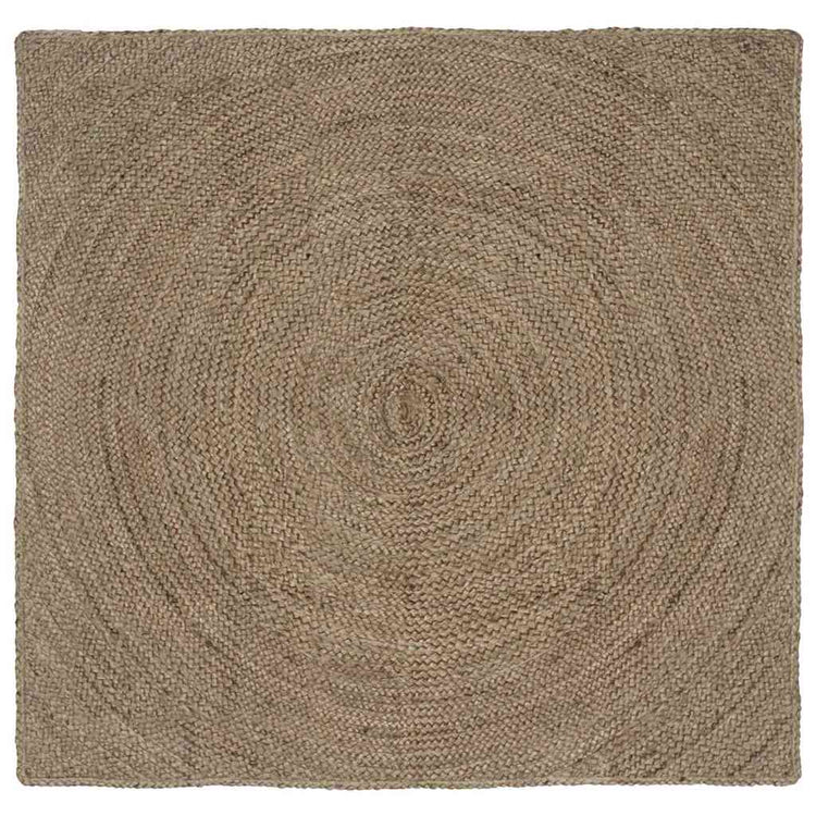Vidaxx tapis carré gris 120 x 120 cm jute