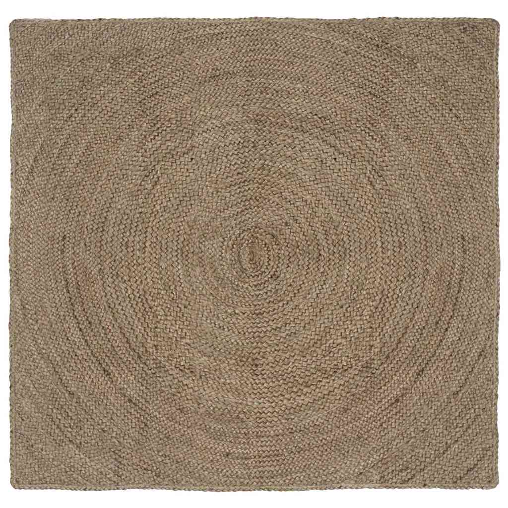 Vidaxx tapis carré gris 160 x 160 cm jute