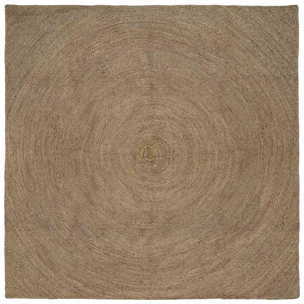 Vidaxx tapis carré gris 240 x 240 cm jute