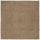 Vidaxx tapis carré gris 240 x 240 cm jute