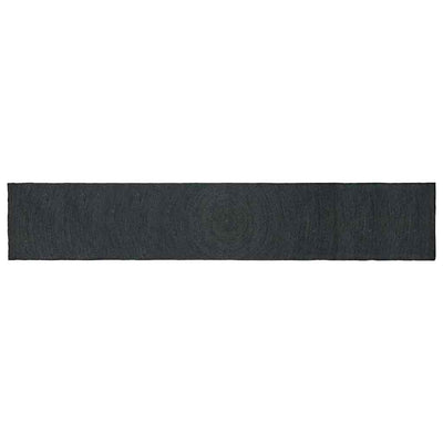 Vidaxl tapis rectangulaire gris foncé 60 x 400 cm jute