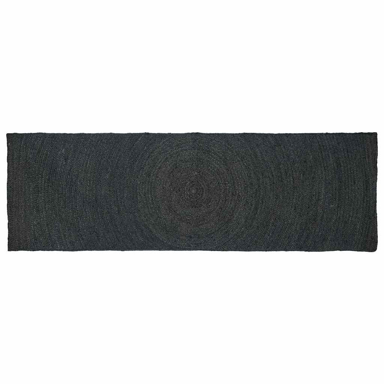 Vidaxl tapis rectangulaire gris foncé 80 x 250 cm jute