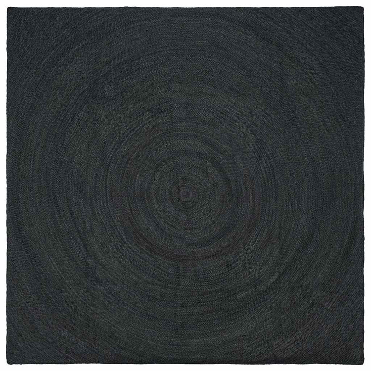 Vidaxl tapis carré gris foncé 240 x 240 cm jute