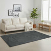 Vidaxl tapis carré gris foncé 240 x 240 cm jute