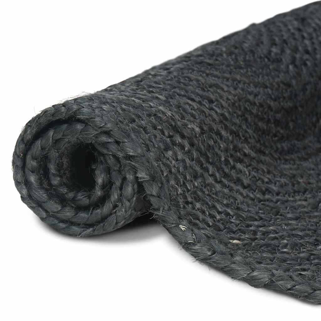 Vidaxl tapis carré gris foncé 300 x 300 cm jute