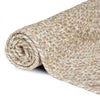 Vidaxx tapis rectangulaire naturel et blanc 80 x 200 cm jute