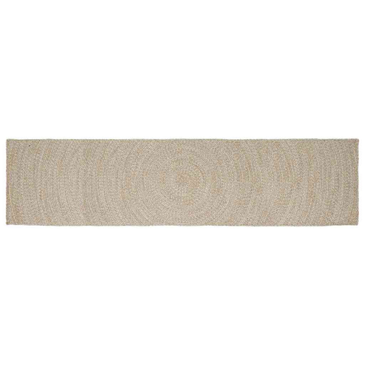 Vidaxx tapis rectangulaire naturel et blanc 80 x 400 cm jute