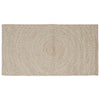 Vidaxx tapis rectangulaire naturel et blanc 100 x 200 cm jute
