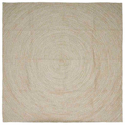 Vidaxx tapis carré naturel et blanc 200 x 200 cm jute