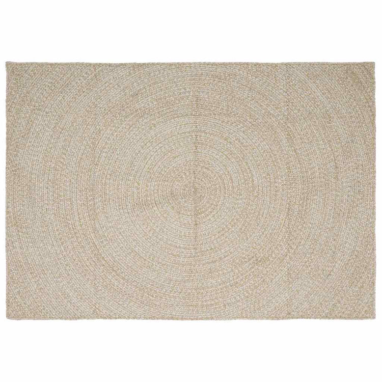 Vidaxx tapis rectangulaire naturel et blanc 240 x 340 cm jute