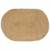 Vidaxl tapis ovale naturel 205 x 305 cm jute