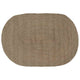Vidaxl tapis ovale gris 122 x 183 cm jute