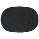 Vidaxl tapis ovale noir 122 x 183 cm jute