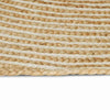 Vidaxl tapis naturel et blanc 120 x 170 cm jute