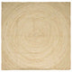 Vidaxx tapis naturel et blanc 240 x 240 cm jute