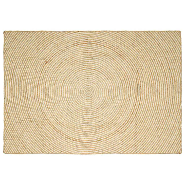 Vidaxx tapis naturel et blanc 240 x 340 cm jute