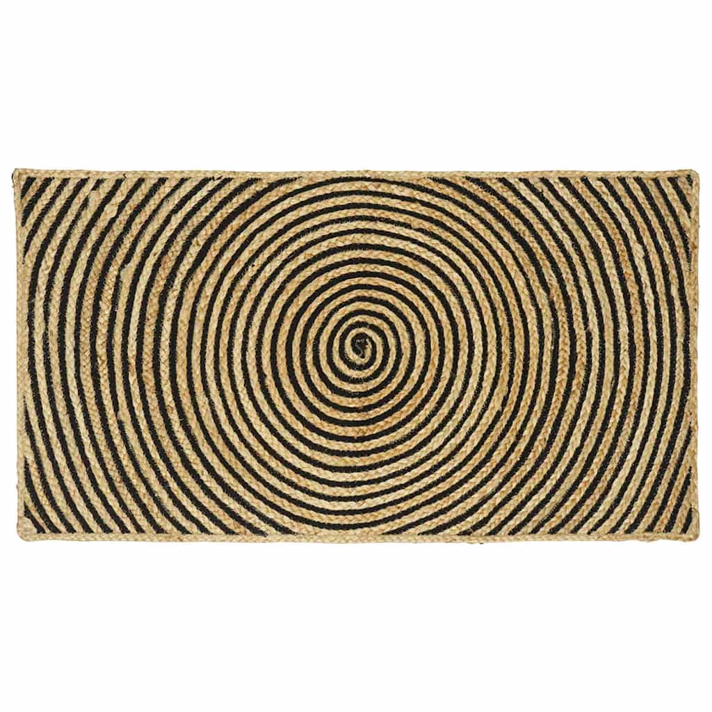 Vidaxx tapis naturel et noir 60 x 110 cm jute