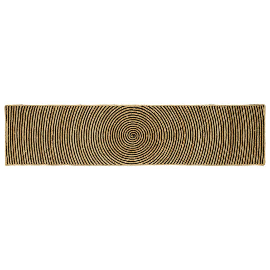 Vidaxx tapis naturel et noir 60 x 250 cm jute