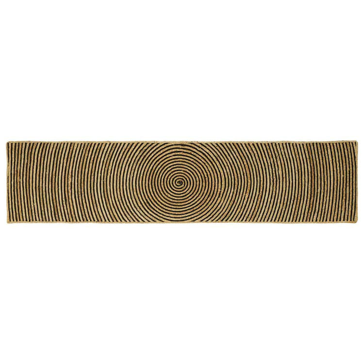 Vidaxx tapis naturel et noir 60 x 250 cm jute