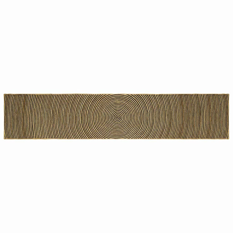Vidaxx tapis naturel et noir 60 x 400 cm jute