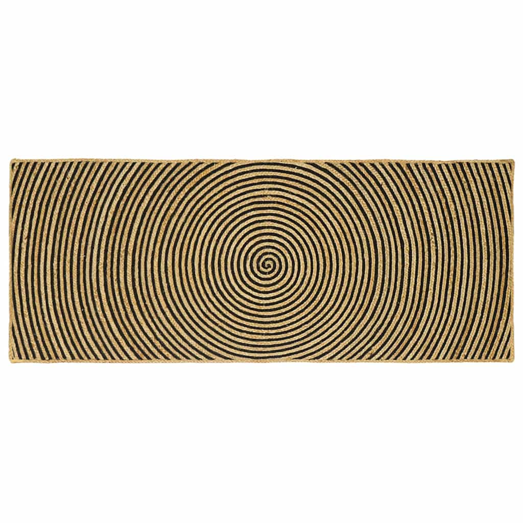 Vidaxx tapis naturel et noir 80 x 200 cm jute