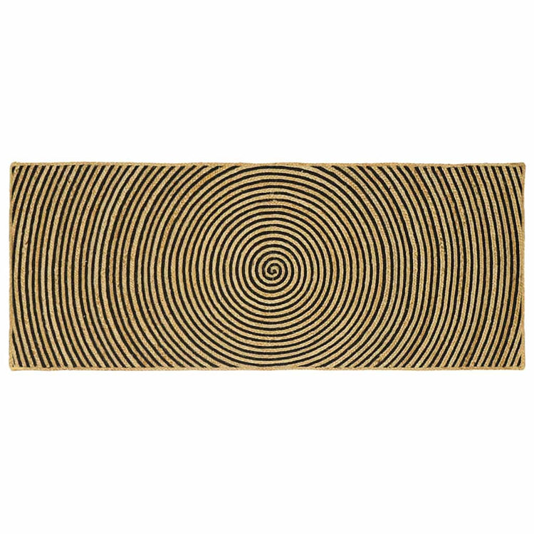 Vidaxx tapis naturel et noir 80 x 200 cm jute