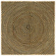 Vidaxx tapis naturel et noir 120 x 120 cm jute