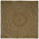 Vidaxl tapis naturel et noir 200 x 200 cm jute