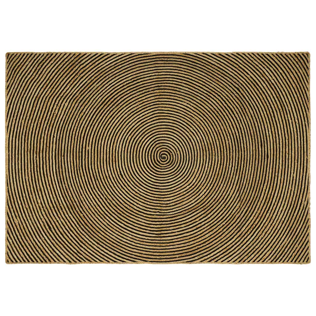 Vidaxx tapis naturel et noir 200 x 290 cm jute