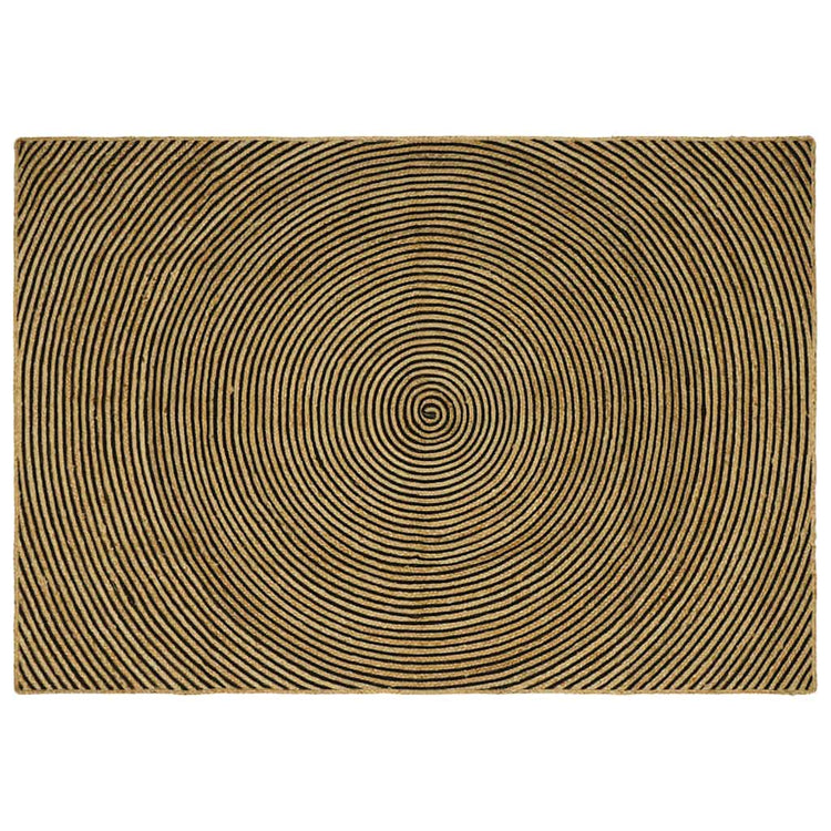 Vidaxx tapis naturel et noir 200 x 290 cm jute