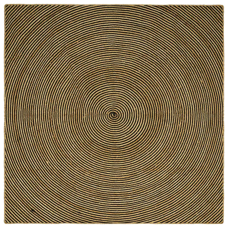 Vidaxx tapis naturel et noir 300 x 300 cm jute