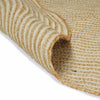 Vidaxl tapis naturel et blanc 100 x 152 cm jute