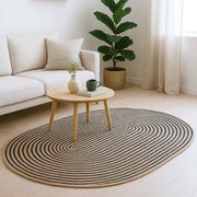 Vidaxx tapis naturel et noir 205 x 305 cm jute - afbeelding 2