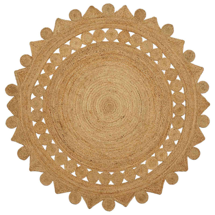 Vidaxx tapis marron ø 180 cm jute