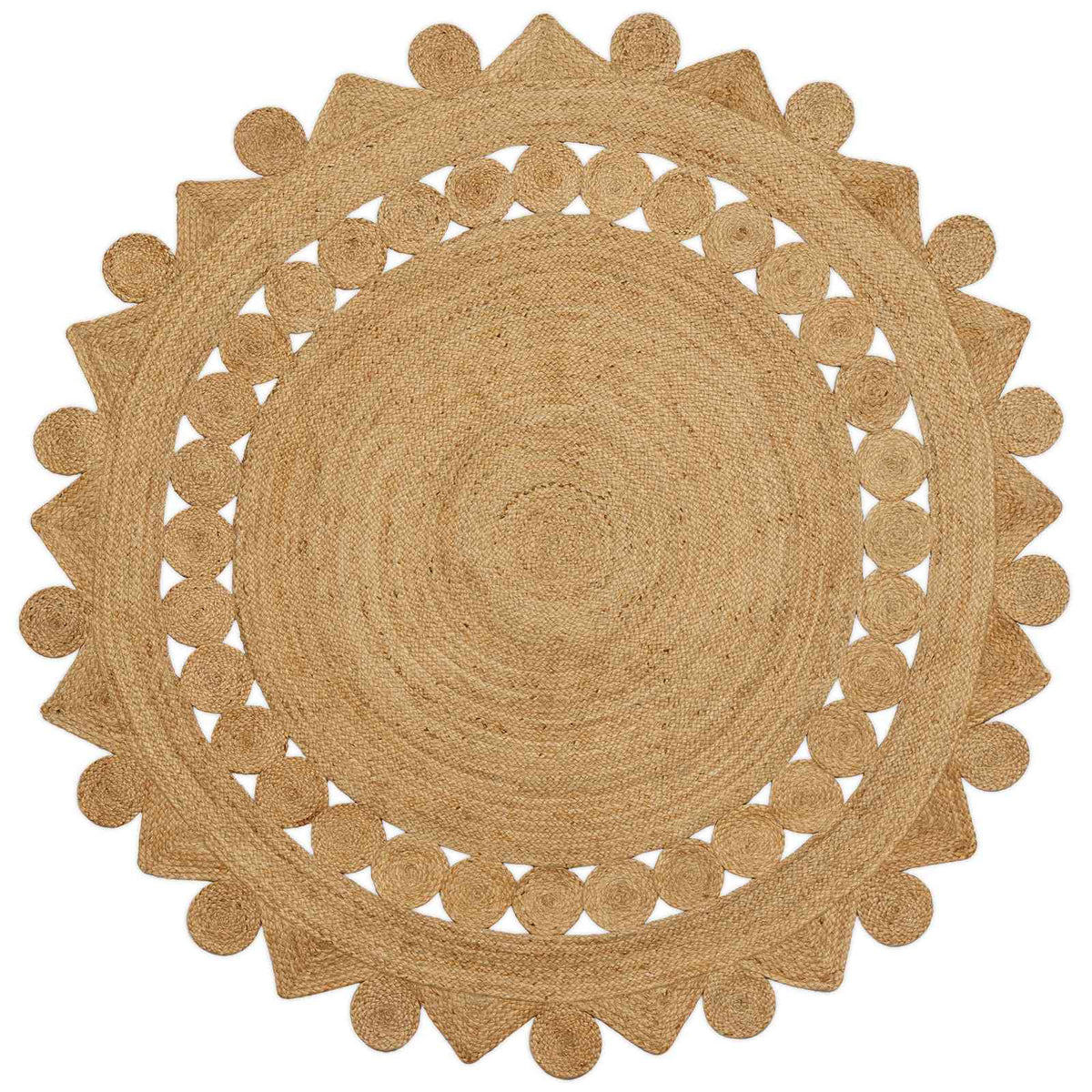 Vidaxx tapis marron ø 240 cm jute