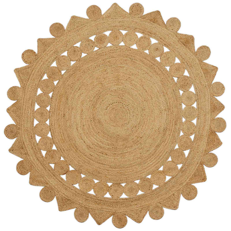 Vidaxx tapis marron ø 240 cm jute
