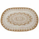 Vidaxx tapis de jute fleurs naturel 122 x 183 cm jute