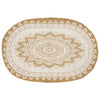 Vidaxx tapis de jute fleurs naturel 205 x 305 cm jute