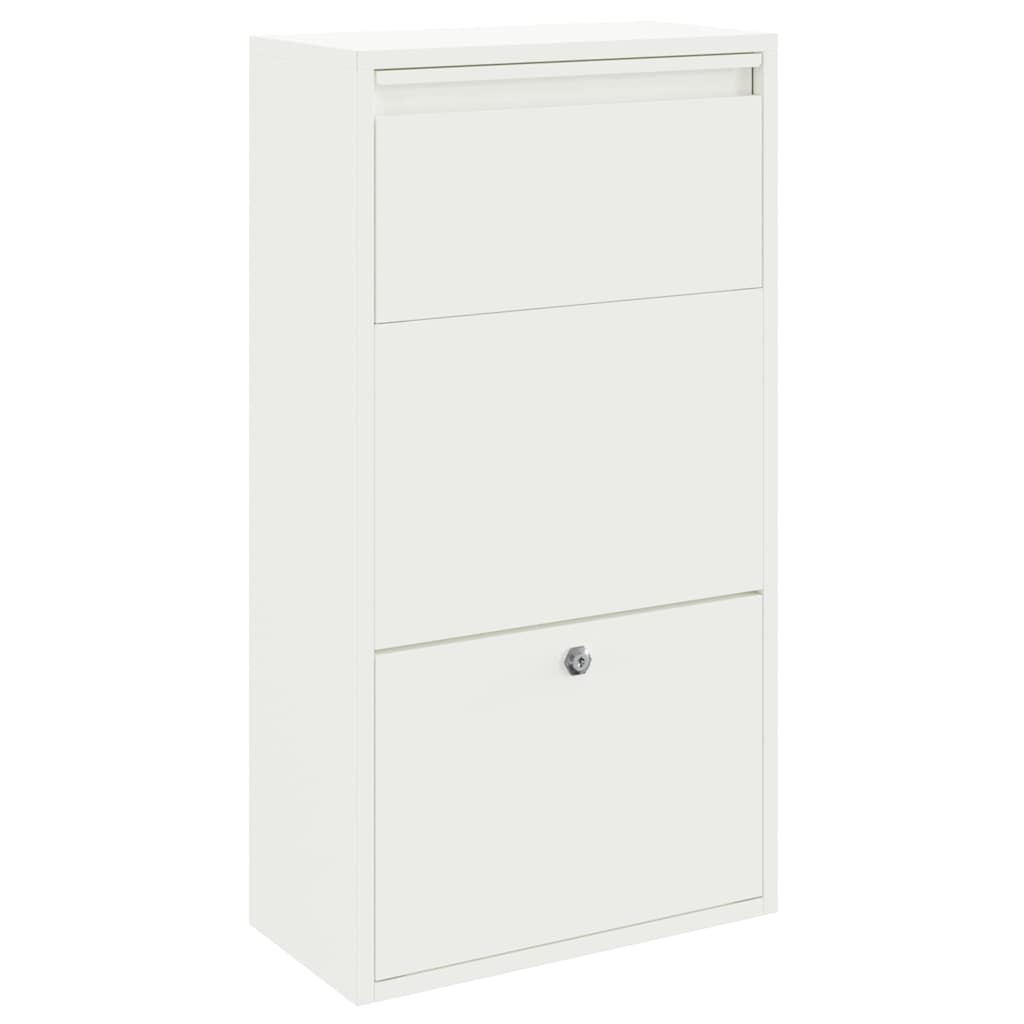 Vidaxx notice boîte avec rangement avec serrure blanc 44 x 22 x 82 cm acier