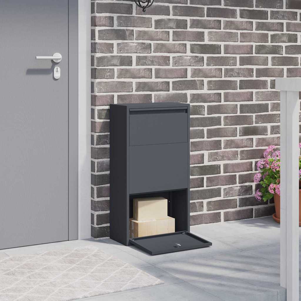 Vidaxl notice boîte avec rangement anthracite 44 x 22 x 82 cm acier