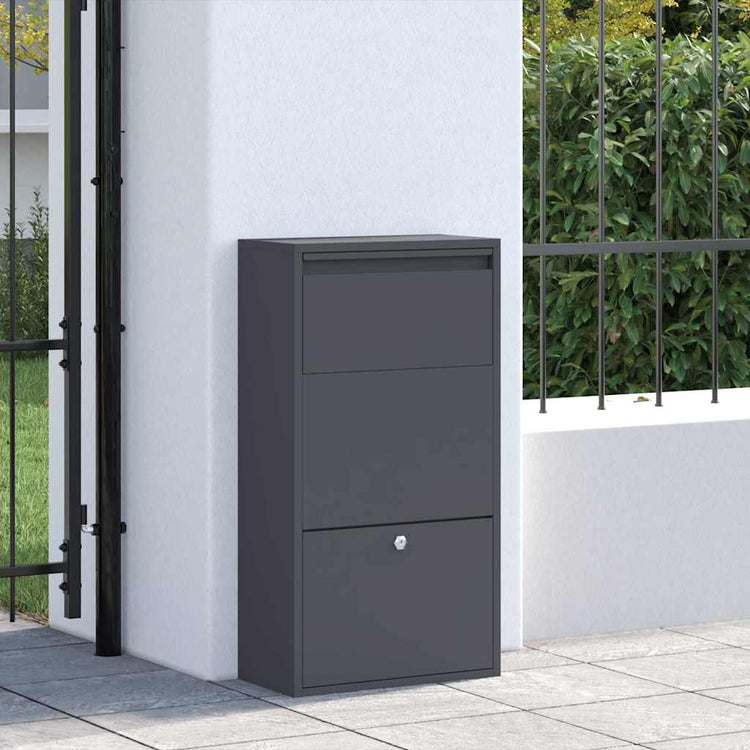 Vidaxl notice boîte avec rangement anthracite 44 x 22 x 82 cm acier
