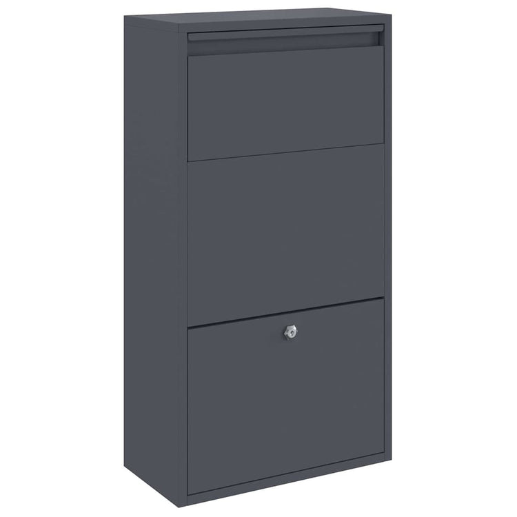 Vidaxl notice boîte avec rangement anthracite 44 x 22 x 82 cm acier