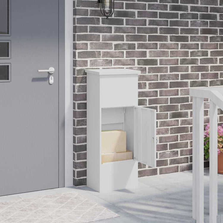 Vidaxx notice boîte avec rangement blanc 44,5 x 29 x 110,5 cm acier