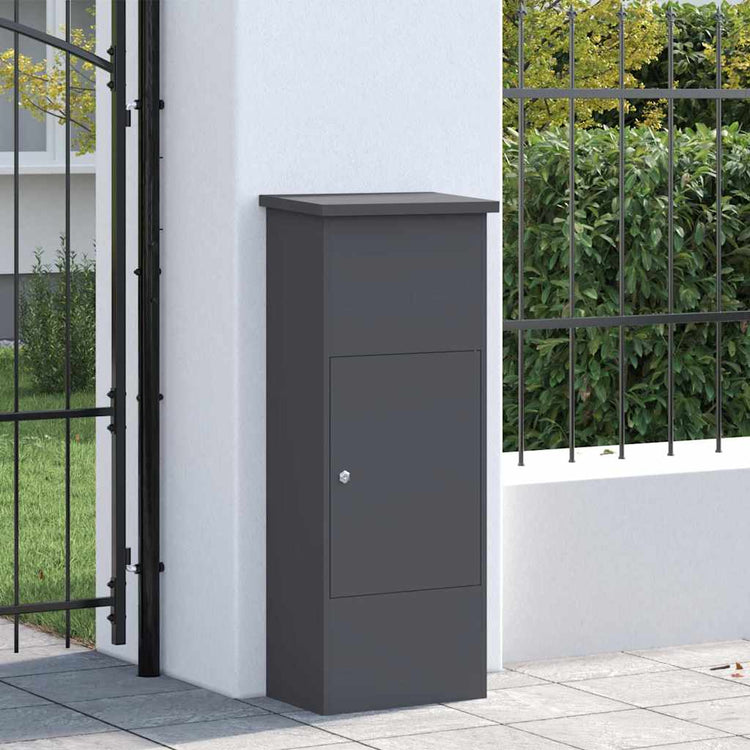 Vidaxx boîte d'insertion d'emballage avec serrure anthracite 44,5 x 29 x 110,5 cm acier
